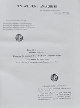 Encyclopédie anarchiste. Sous la direction de Sébastien Faure.. FAURE (Sébastien).