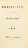 Châtiments, par Victor Hugo. 1853.. HUGO (Victor).