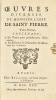 Oeuvres diverses.. CASTEL DE SAINT-PIERRE (Charles-Irénée).