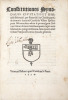 [Statuts synodaux. Beauvais. 1534]. Constitutiones synodales civitatis et diocesis Belvacen[sis], per reverendum in christo patre[m] & dominum, ...