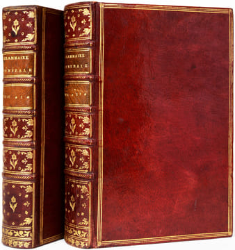 Grammaire générale, ou Exposition raisonnée des éléments nécessaires du langage, pour servir de fondement à l'étude de toutes les langues.. BEAUZÉE ...