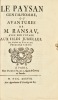 Le Paysan gentilhomme, ou Avantures de M. Ransav, avec son Voyage aux isles jumelles, par M. de Catalde.. CATALDE.