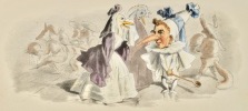 [Caricatures. Enfantina]. Le Beau Nick. Conte fantastique allemand par Hermann Scharles. Légendes Françaises et Allemandes.. 
