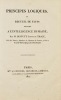 Principes logiques, ou Recueil de faits relatifs à l'intelligence humaine.. DESTUTT DE TRACY (Antoine Louis Claude, comte de).