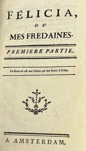 Félicia ou Mes fredaines.