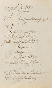 [Curiosa. Manuscrit]. Recueil de chansons polissonnes.. undefined
