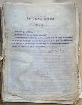 [Archives]. La Grande Guerre. 1914-1919. Notes journalières. . DISLÈRE (Paul).