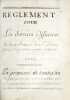 [La Salpêtrière. Manuscrit]. Règlement pour les soeurs officières de la maison de Saint-Louis de la Salpêtrière fait pour l'année 1718.. 