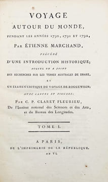 Voyage autour du monde, pendant les années 1790, 1791 et 1792, précédé d'une introduction historique ; auquel on a joint des recherches sur les Terres ...