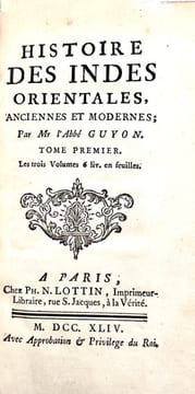 Histoire des Indes orientales, anciennes et modernes.. GUYON (Claude-Marie).