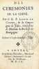 Des cérémonies de la Chine.. LE COMTE (Louis)..