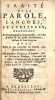 Traité de la parole, langues et écritures contenant la stéganographie impénétrable, ou l'Art d'écrire et de parler occultement, de loin et sans ...