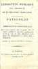 Exposition publique des Produits de l'Industrie Française. Catalogue des Productions Industrielles qui seront exposées dans la grande Cour du Louvre, ...