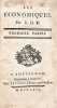 Les Économiques. Par L. D. H.. [MIRABEAU (Victor Riquetti, marquis de)].