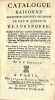 Catalogue raisonné des diverses curiosités du cabinet de feu M. Quentin de Lorangère, composé de tableaux originaux des meilleurs maîtres de Flandres, ...