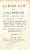 Almanach du Père Gérard, pour l'année 1792, IIIe de la Liberté. Ouvrage qui a remporté le prix proposé par la Société des Amis de la Constitution, ...