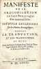 Manifeste ou la préconisation en vers burlesques, d'un nouveau livre intitulé, Réflexions sur les Veritez Evangéliques. Contre la traduction et les ...