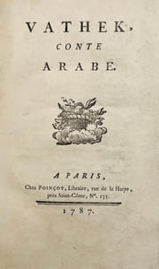 Vathek, conte arabe.