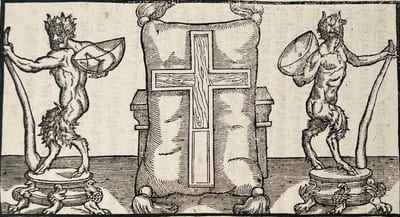 La Vie et les faits notables de Henry de Valois. Tout au long, sans rien requérir. Où sont contenues les trahisons, perfidies, sacrileges et exactions, cruautez & hontes de cet Hypocrites & Apostat, ennemy de la Religion Catholique. Sans lieu, 1589.Petit in-8 de 94 pp. (chiffrées 92).Les Sorceleries de Henry de Valois, et les oblations qu'il faisoit au diable dans le bois de Vincennes. Avec la figure des demons, d'argent doré, ausquels il faisoit offrandes, & lesquels se voyent encores en ceste ville. (Paris), chez Didier Millot, 1589. 15 pp.Le Faux visage descouvert du fin Renard de la France. A tous Catholiques unis, & sainctement liguez pour la defence, & tuition de l'Eglise Apostolique & Romaine, contre l'ennemy de Dieu ouvert & couvert. Ensemble quelques Anagrammes & Sonnets propres pour la saison du jourd'huy.
