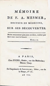 Mémoire de F. A. Mesmer, Docteur en Médecine, sur ses découvertes.
