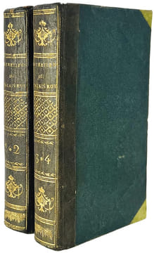 Les Entretiens du Palais-Royal. A Utrecht et se trouve à Paris, chez Buisson, 1786. 2 parties en 1 vol. in-12 de VIII-195 pp. (4)-198 pp.[MERCIER ...