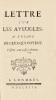 Lettre sur les Aveugles, à l'usage de ceux qui voyent.. DIDEROT (Denis).