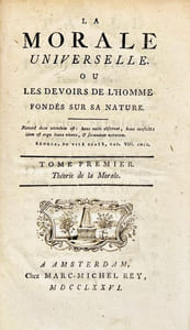 La Morale universelle ou les Devoirs de l'Homme fondés sur sa nature.