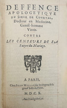 Satyre Ménippée sur les poingnantes traverses et incommoditez du Mariage avec la Timethélie ou censure des femmes […] Reveuë de nouveau par l'autheur ...