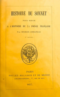 Histoire du sonnet pour servir à l'Histoire de la poésie française. 