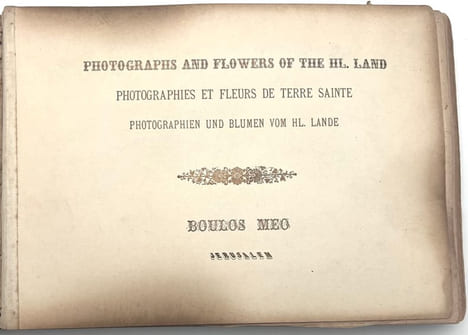 [JÉRUSALEM]. Photographies et Fleurs de Terre Sainte.. undefined