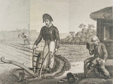 Le Soldat laboureur, ou les Héros cultivateurs, choix d'actions mémorables pour faire suite aux Invincibles et aux Grenadiers français.. [Colau ...