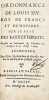 [Eaux et For&ecirc;ts]. Ordonnance de Louis XIV, Roy de France et de Navarre, sur le fait des Eaux et Forests. V&eacute;rifi&eacute;e en Parlement & Chambre des comptes ...