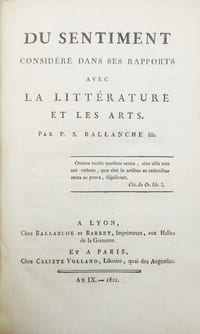 Du Sentiment considéré dans ses rapports avec la littérature et les arts.