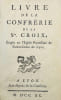 [Reliure mosa&iuml;qu&eacute;e]. Livre de la confr&eacute;rie de la Ste. Croix, &eacute;rig&eacute;e en l'&Eacute;glise Paroissiale de Sainte-Croix de Lyon.. 