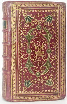 [Reliure de mariage mosaïquée]. Eucologe ou Livre d'Église à l'usage de Paris, contenant l'Office des dimanches et fêtes, en latin et en françois. ...