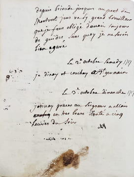 [Languedoc-Roussillon. Alès. Manuscrit]. Journal du Voyage d'Alais à Paris en Hollande et en Angleterre pendant une partie des années 1716 et 1717. ...