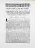 [P&ecirc;che]. D&eacute;claration du roy portant suppression de trois Offices de vendeurs de poisson de mer, cr&eacute;ez par &Eacute;dit du mois d'octobre 1705 & r&eacute;union des ...