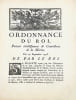 Marine Royale. Ordonnance du roi, portant &eacute;tablissement de Contr&ocirc;leurs de la Marine. Du 27 septembre 1776.. 