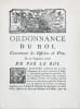Marine Royale. Ordonnance du roi, concernant les Officier de Port. Du 27 septembre 1776.. 