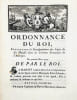 Ordonnance du roi concernant la correspondance des sujets de sa majest&eacute; dans les colonies fran&ccedil;aises de l'Am&eacute;rique. Du premier mars 1773.. 