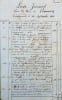 [Auvergne. Archives du Ch&acirc;teau de Pomay &agrave; Lusigny. 1821-1829]. Terre de Pommay &agrave; Monsieur le Marquis de Bartillat. Journal commenc&eacute; la 16 septembre ...