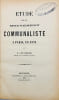 Etude sur le mouvement communaliste &agrave; Paris, en 1871.. LEFRANCAIS (Gustave).