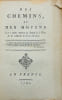 Des Chemins, et des Moyens les moins on&eacute;reux au Peuple & &agrave; l'&Eacute;tat de les construire & de les entretenir.. POMMEREUL (Fran&ccedil;ois-Ren&eacute;-Jean de).