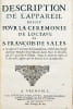 Relation des ceremonies faites dans la ville d'Annessy &agrave; l'occasion de la solemnit&eacute; de la Canonisation de S. Fran&ccedil;ois de Sales, Evesque et prince de ...