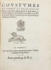 [Coutume. Mantes et Meulan. 1558]. Coustumes du comt&eacute; et bailliage de Mante & Meullant, sieges particuliers dudit Mante, & anciens ressorts & enclaves ...