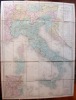 [Italie]. Carte générale des routes d'Italie et des pays limitrophes, à l'usage des voyageurs publiée d'après les meilleurs itinéraires. . 