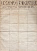 [Journal lyc&eacute;en manuscrit clandestin. Paris, 1865]. Le Ca&iuml;man d&eacute;mocratique, ou les immortels principes de 89. Journal hebdomadaire s&eacute;rieux.. 