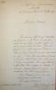 Lettre autographe signée de l'adjudant commandant Merck-brigade du Général Brunet, division Rochambeau-à l'amiral de la Jamaïque demandant son aide ...