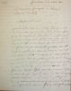 Lettre autographe signée du commandant Quérangal à l'amiral Duckworth. 21 octobre 1803. « Spanishtown le 21 octobre 1803. Le commodore Querangal, à ...