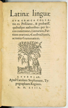 Latinae linguae cum Graeca collatio ex Prisciano, & probatiss. quibusque authoribus : per locos communes, literarum, partium orationis, ...